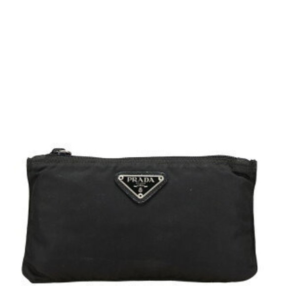Prada triangle pouch black nylon - Picture 1 of 8